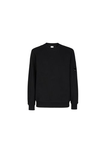 C.P. Company Diagonal Raised Fleece Sweatshirt Black