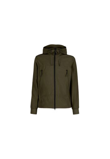 C.P. Company C.P. Shell-R Goggle Hoodie Khaki