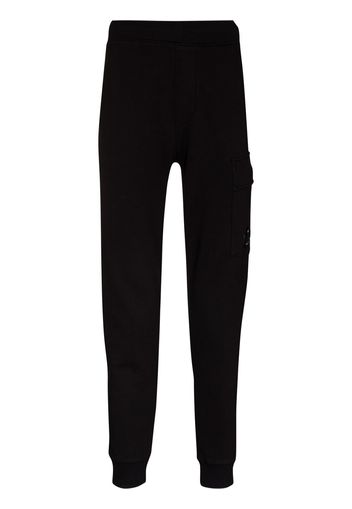 C.P. Company Diagonal Raised Fleece Sweatpants Black