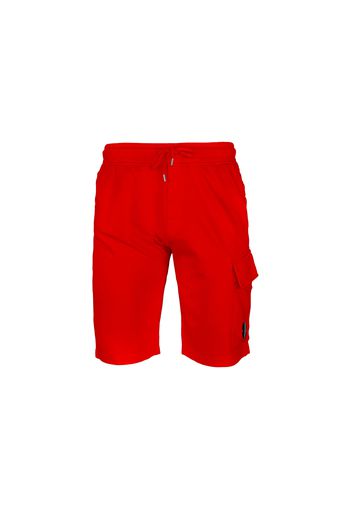 C.P. Company Light Fleece Cargo Shorts Red