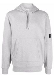 C.P. Company Diagonal Raised Fleece Pullover Hoodie Grey Melange