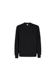 C.P. Company Diagonal Raised Fleece Sweatshirt Black