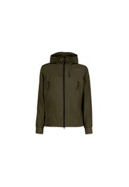 C.P. Company C.P. Shell-R Goggle Hoodie Khaki