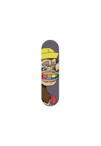 Diamond Supply Co. x Bored Ape Yacht Club Rainbow Grill Skateboard Deck Black