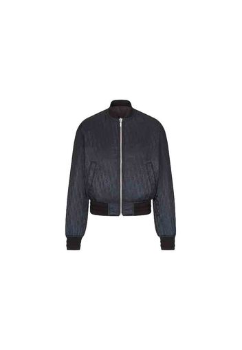 Dior Reversible Oblique Bomber Jacket Dark Navy