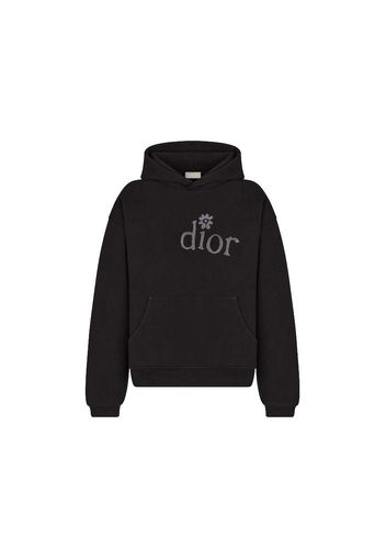 Dior x ERL Hooded Relaxed Fit Sweatshirt Black Cotton Fleece