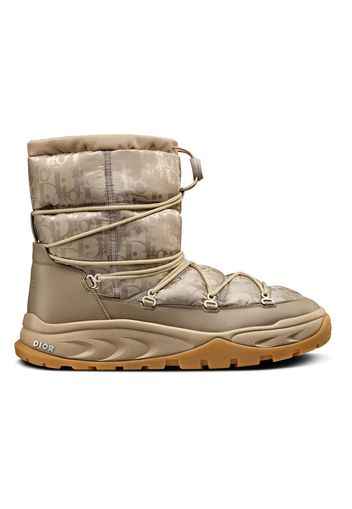 Dior Snow Ankle Boot Beige Oblique Nylon