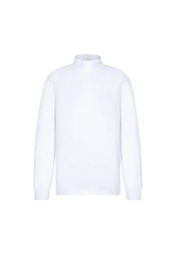 Dior Logo Longsleeve Turtleneck White