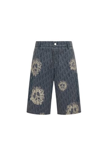 Dior x Denim Tears Cotton Denim Bermuda Shorts Blue