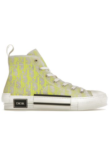 Dior B23 High Top White Yellow Oblique