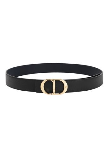 Dior CD Buckle Belt Leather Black/Gold-tone