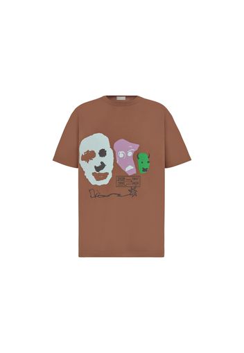 Dior x CACTUS JACK Oversized T-shirt Coffee Brown