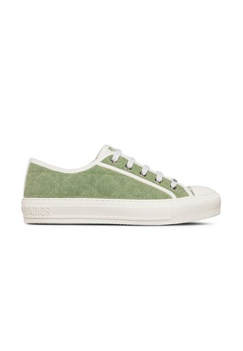 Dior Walk'N'Dior Low Top Green Faded Cannage Embroidered Denim (Women's)