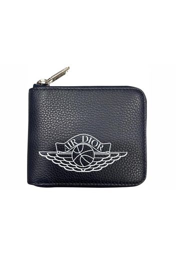 Dior x Jordan Wings Zip Wallet (4 Card Slot) Navy