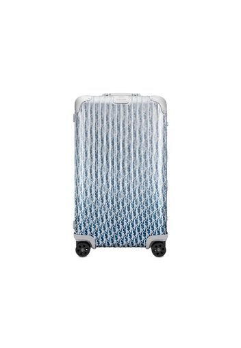 Dior x RIMOWA 4-Wheel Large Suitcase Aluminium Dior Oblique Blue Gradient