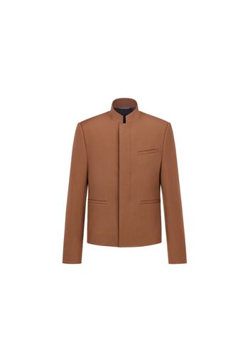 Dior x CACTUS JACK Officer Collar Jacket Coffee Brown