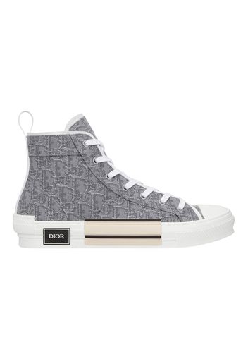 Dior B23 High Top Ruthenium Metallic Thread Dior Oblique Jacquard