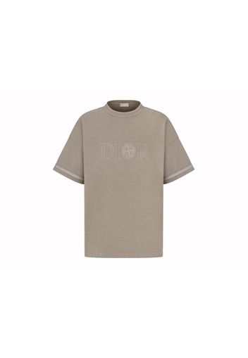 Dior x Stone Island Oversized Fit T-Shirt Brown