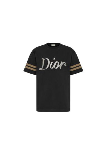 Dior Relaxed Fit Ribbon Logo T-Shirt Black