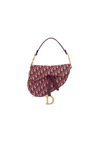 Dior Oblique Saddle Bag Burgundy