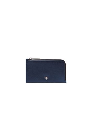 Dior Wallet Cork Calfskin Blue