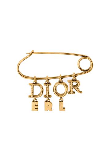 Dior x ERL Brooch Antique Gold-Finish Brass