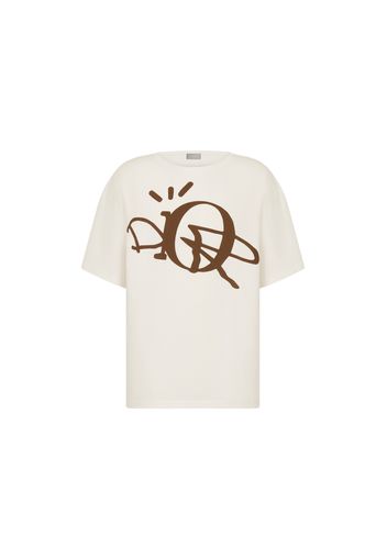 Dior x CACTUS JACK Oversized T-shirt White/Brown