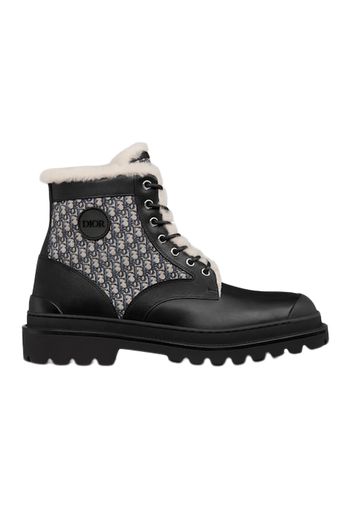 Dior Explorer Ankle Boot Black Beige Black Dior Oblique Jacquard