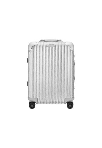 Dior x RIMOWA 4-Wheel Cabin Suitcase Aluminium Dior Oblique Silver