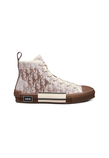 Dior B23 High Top Coffee White Dior Oblique