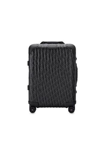 Dior x RIMOWA 4-Wheel Cabin Suitcase Aluminium Dior Oblique Black