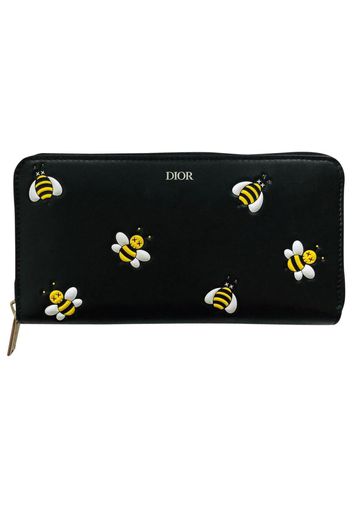 Dior x Kaws Wallet Yellow Bees Black