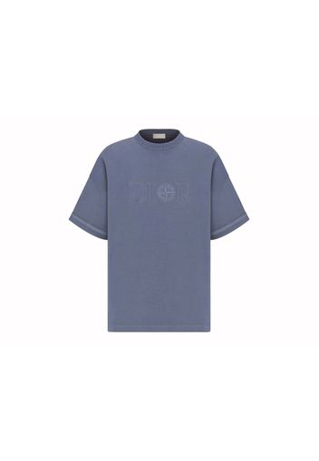 Dior x Stone Island Oversized Fit T-Shirt Blue