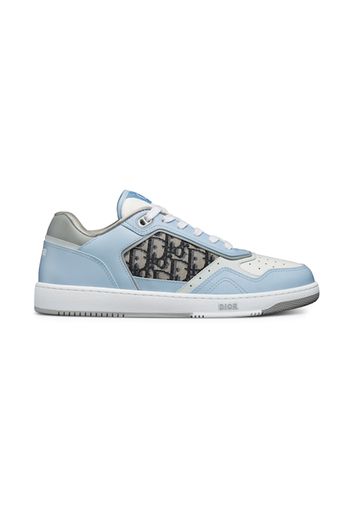 Dior B27 Low Light Blue White and Dior Gray Smooth Calfskin with Beige and Black Dior Oblique Jacquard