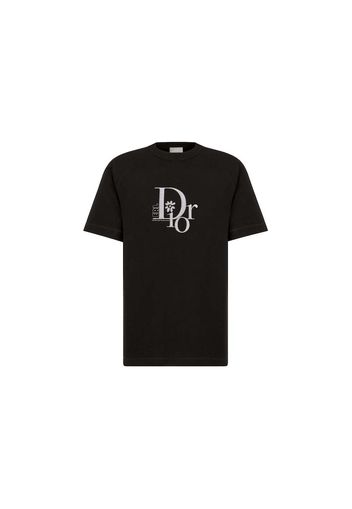 Dior x ERL Relaxed-Fit T-Shirt Black Slub Cotton Jersey