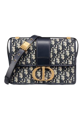 Dior 30 Montaigne Shoulder Bag Dior Oblique Jacquard Blue