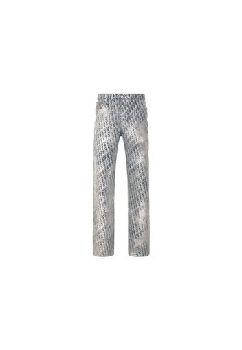 Dior Heritage Oblique Jeans Grey/Gold