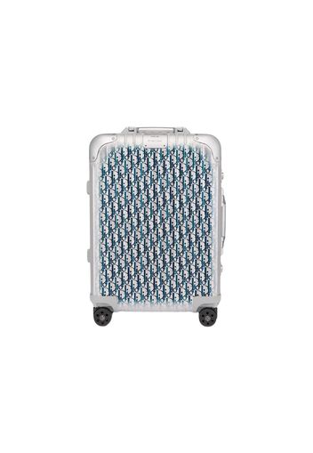 Dior and RIMOWA Cabin Suitcase Grey/Blue