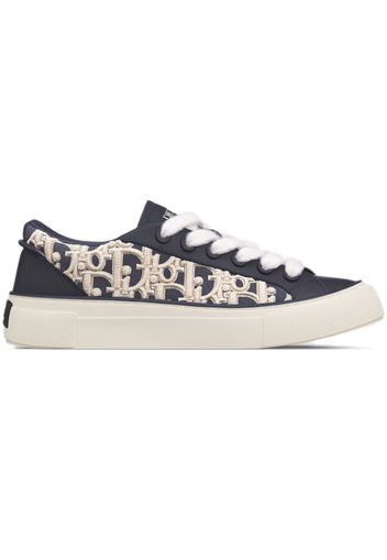 Dior B33 Sneaker Navy Blue Smooth Calfskin Oblique Raised Embroidery (Numbered)