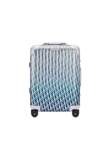 Dior x RIMOWA 4-Wheel Cabin Suitcase Aluminium Dior Oblique Blue Gradient