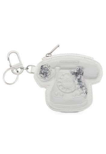 Dior x Daniel Arsham Telephone Zip Charm Calfskin White