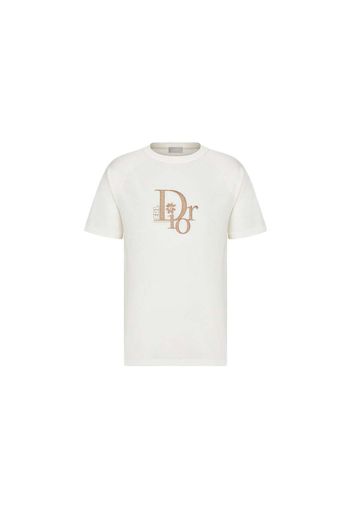 Dior x ERL Relaxed-Fit T-Shirt White Slub Cotton Jersey