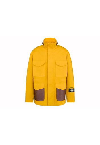 Dior x Stone Island Cotton-Blend Satin Jacket Yellow