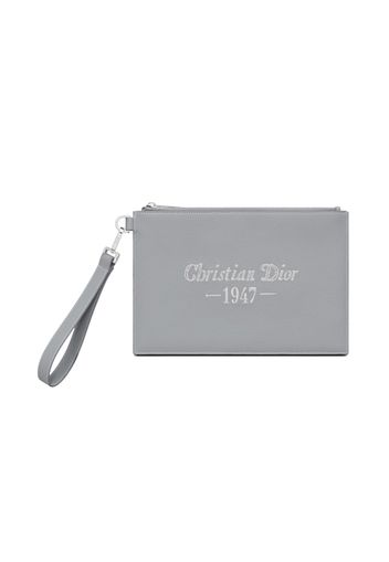 Dior by Birkenstock Christian Dior 1947 Signature A5 Pouch Dior Gray