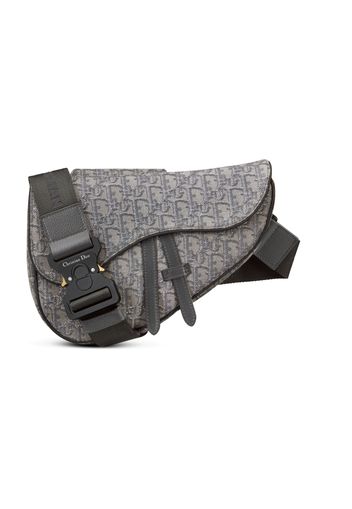 Dior Saddle Bag Dior Oblique Jacquard Ruthenium/Black