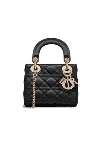 Dior Lady Dior Cannage Satin Mini Black