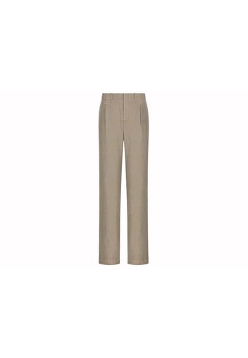 Dior x Stone Island Cotton-Blend Satin Loose-Fit Pants Light Brown