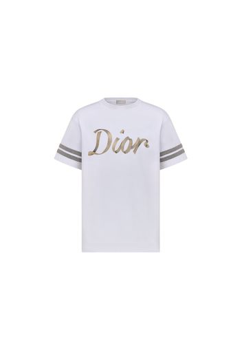 Dior Relaxed Fit Ribbon Logo T-Shirt White