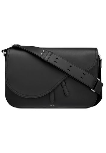 Dior Saddle Messenger Bag Grained Calfskin Black