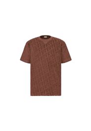 Dior Oblique Relaxed Fit T-shirt Brown Terry Cotton Jacquard